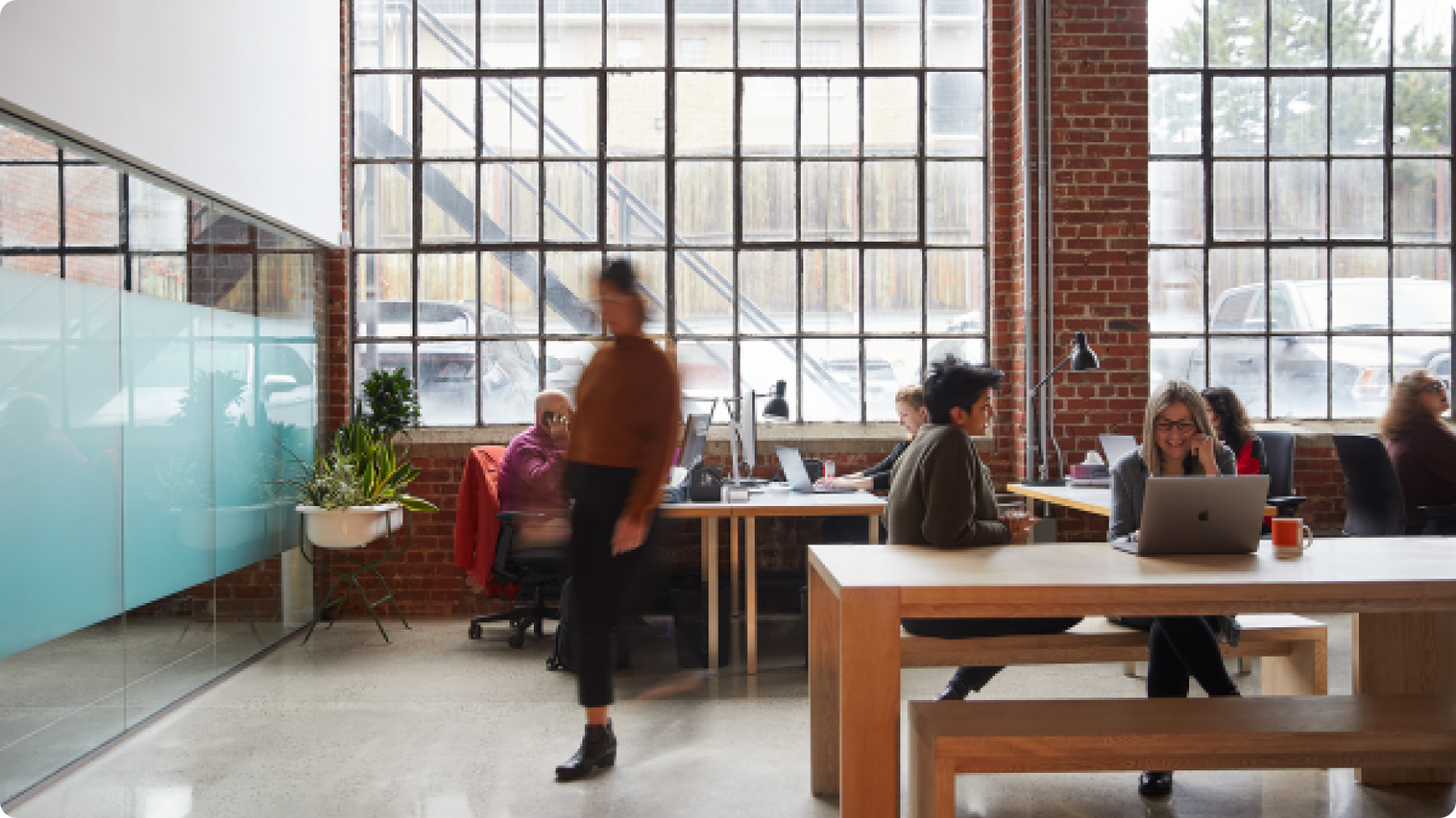 Some of the Q30 team at the office