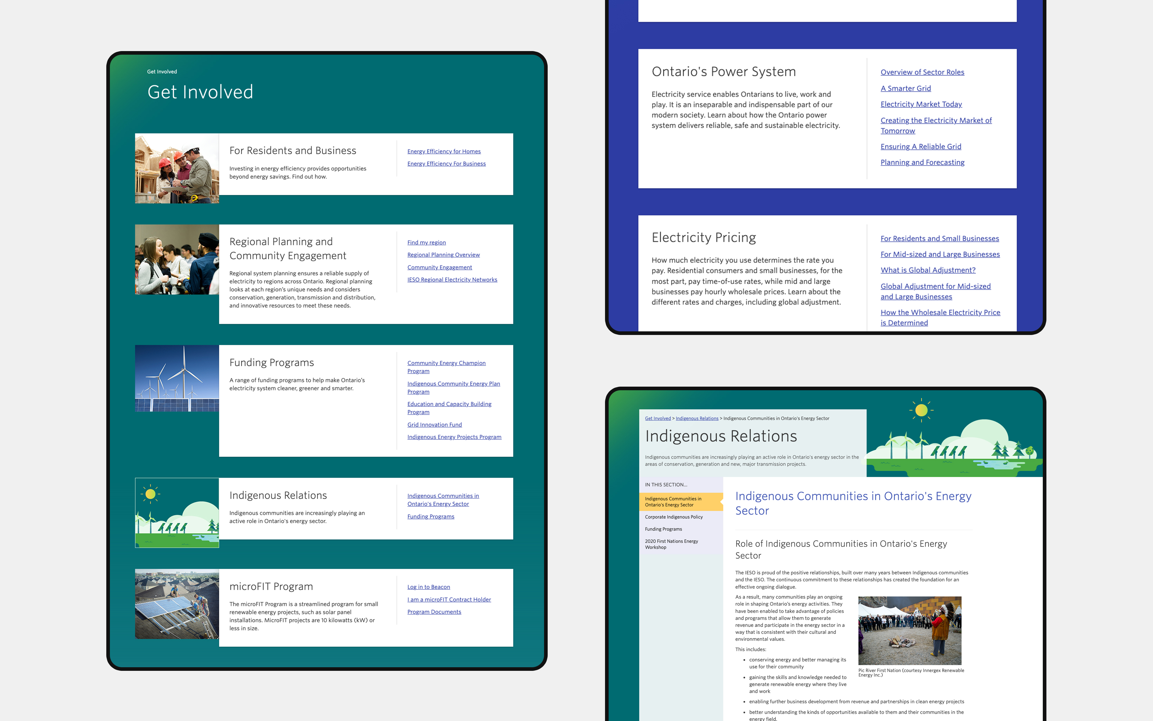 IESO internal webpage