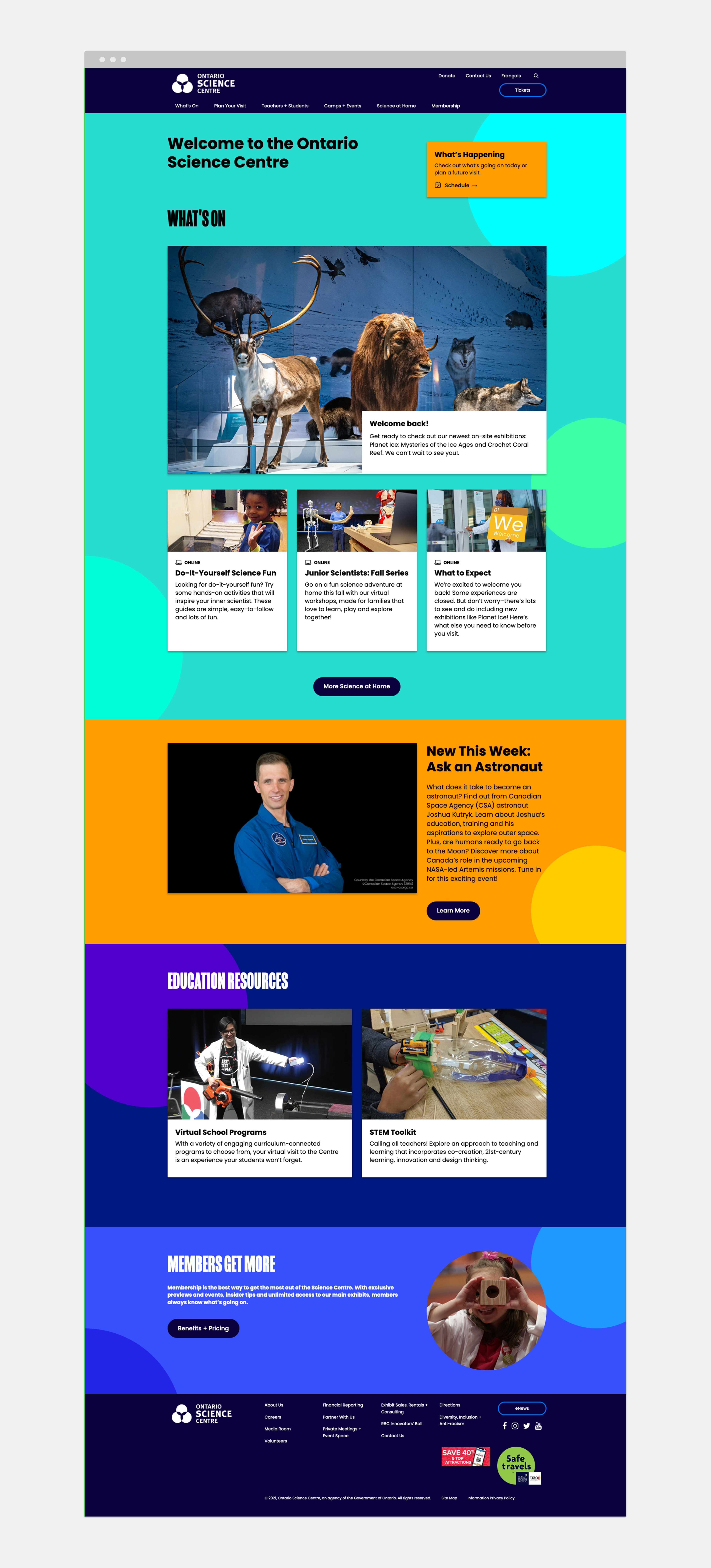 OSC internal webpage