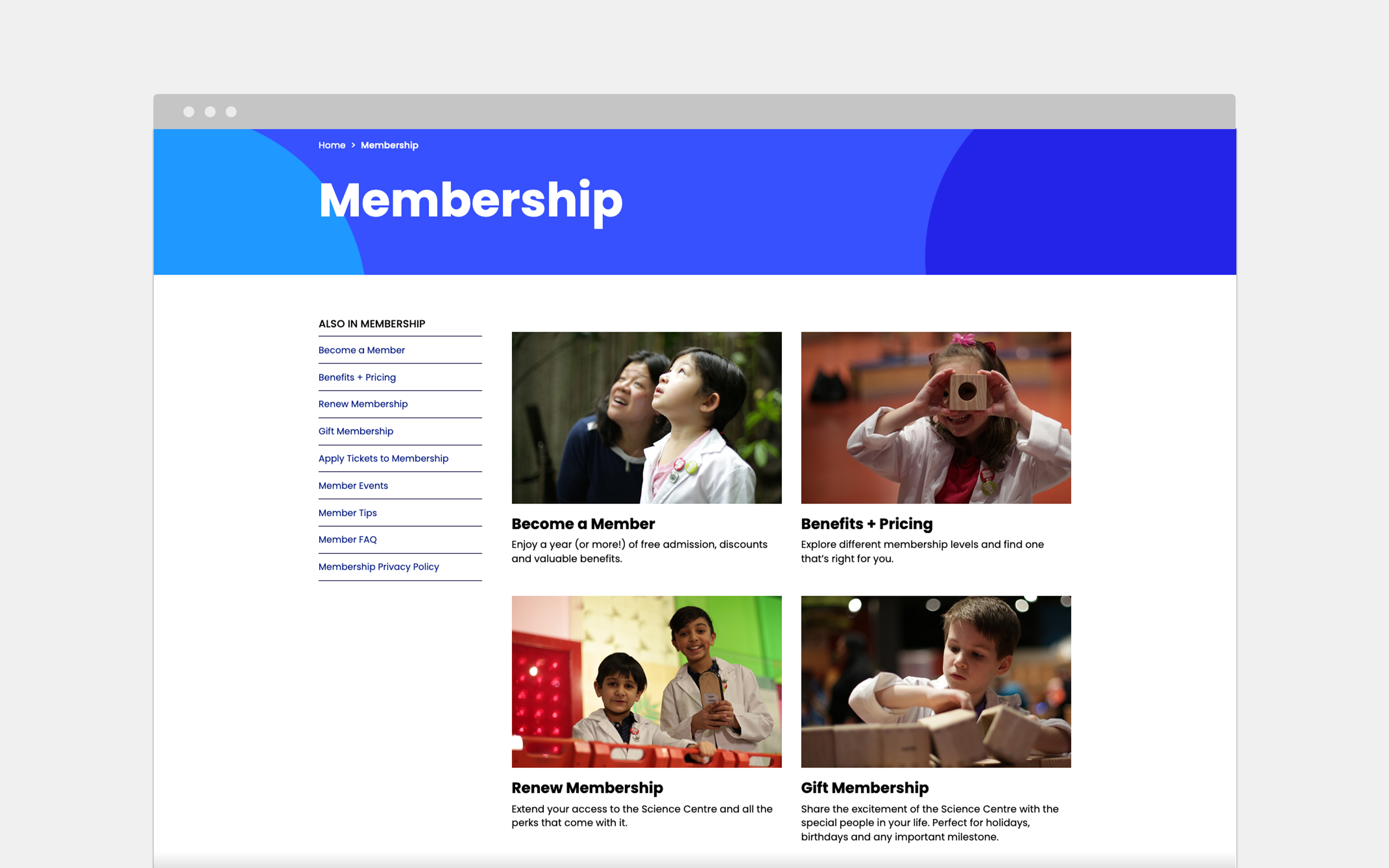 OSC internal webpage